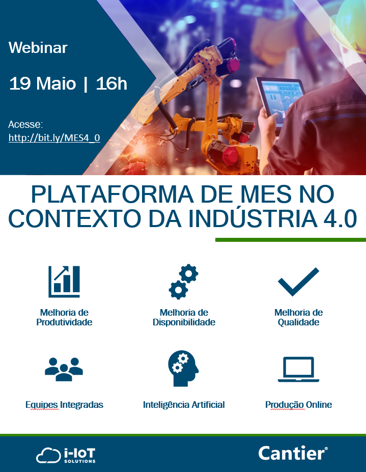 Webinar: Plataforma MES 4.0 no contexto da Indústria 4.0